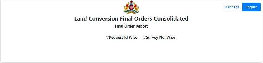 Bhoomi Conversion Order