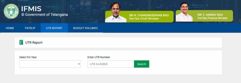 IFMIS Telangana UTR Report