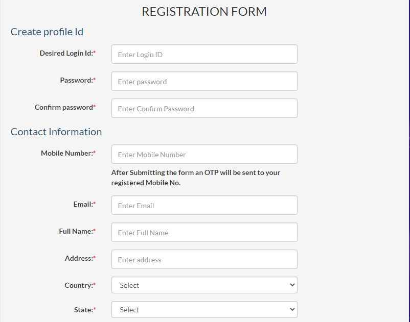 Meeseva Registration Form