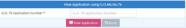 GO 76 Land Application