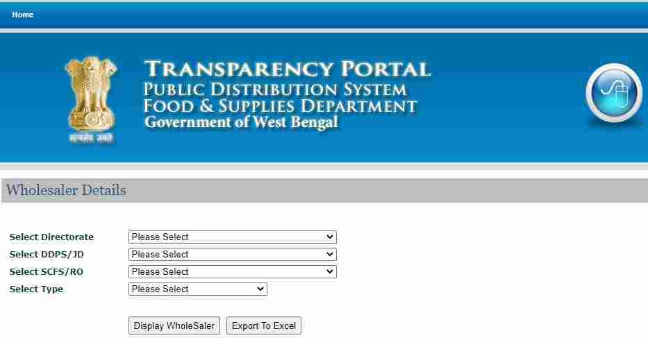 Location Wise Wholesaler Details