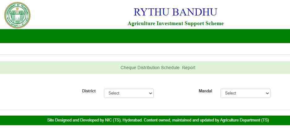 Rythu Bandhu Beneficiary List