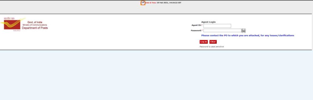 India Post Agent Login