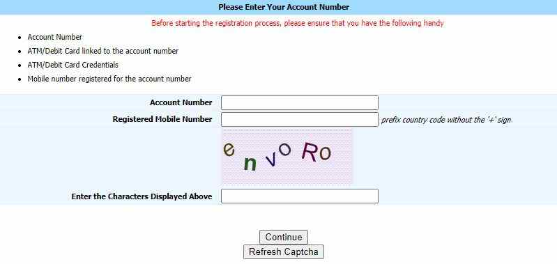 BOI Net Banking Registration