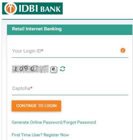 IDBI Net Banking Login