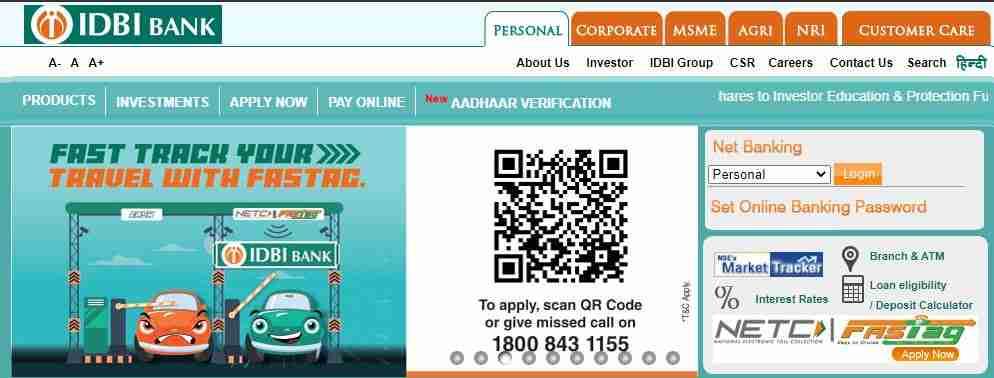 IDBI Net Banking