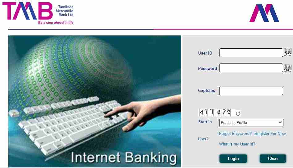 Tamilnad Mercantile Bank Log in to Internet Banking