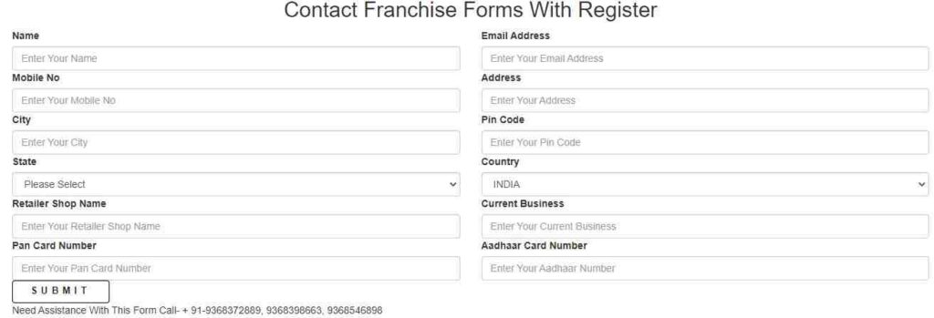 Digital India Franchise Registration