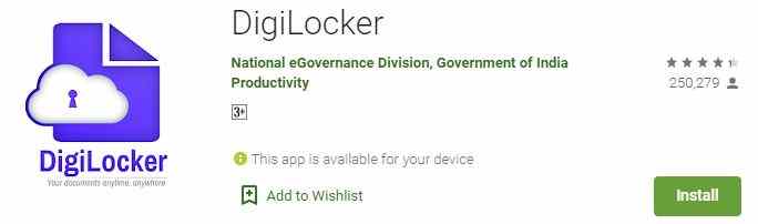Download Digilocker app