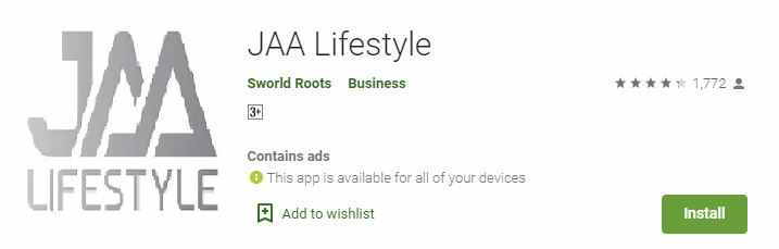 Download Jaa Lifestyle App