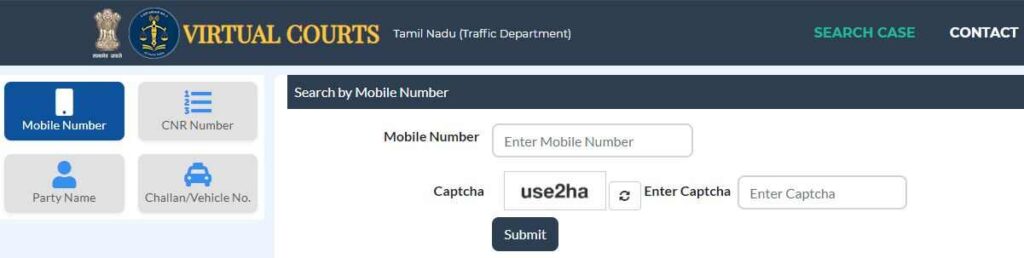 check traffic case status online