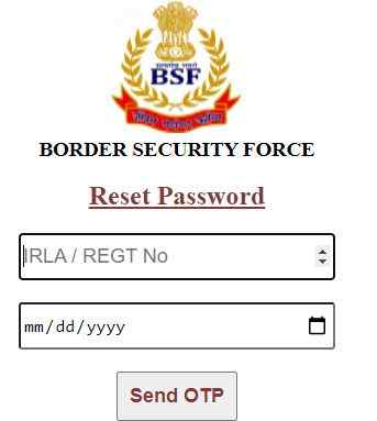 BSF Password Reset