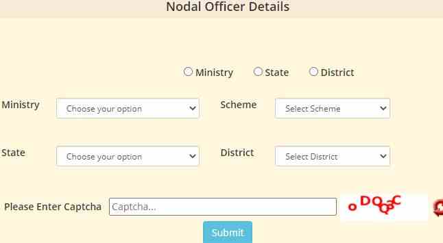 Search Nodal Officer Details