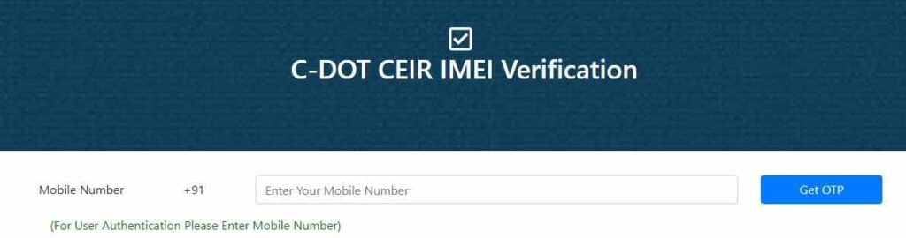 CEIR IMEI Verification