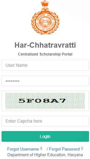 Har-Chhatravratti Scholarship Login