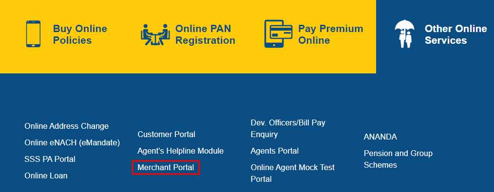 LIC Merchant Portal