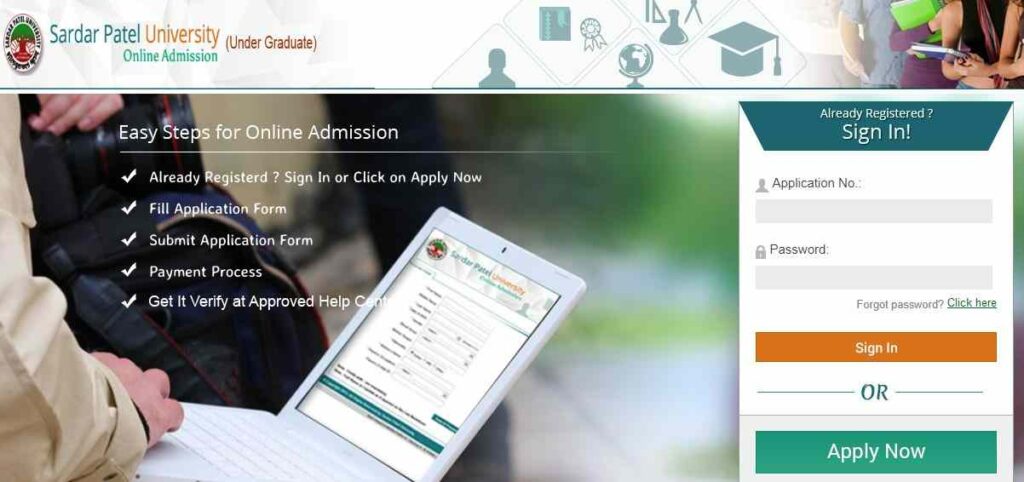 SPUVVN Student Portal Online Admission Sign-in 